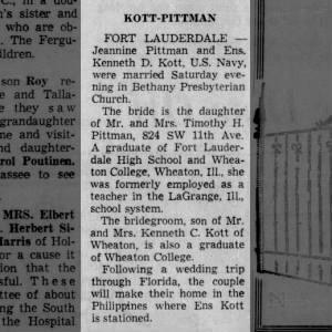 Marriage of Pittman / Kott